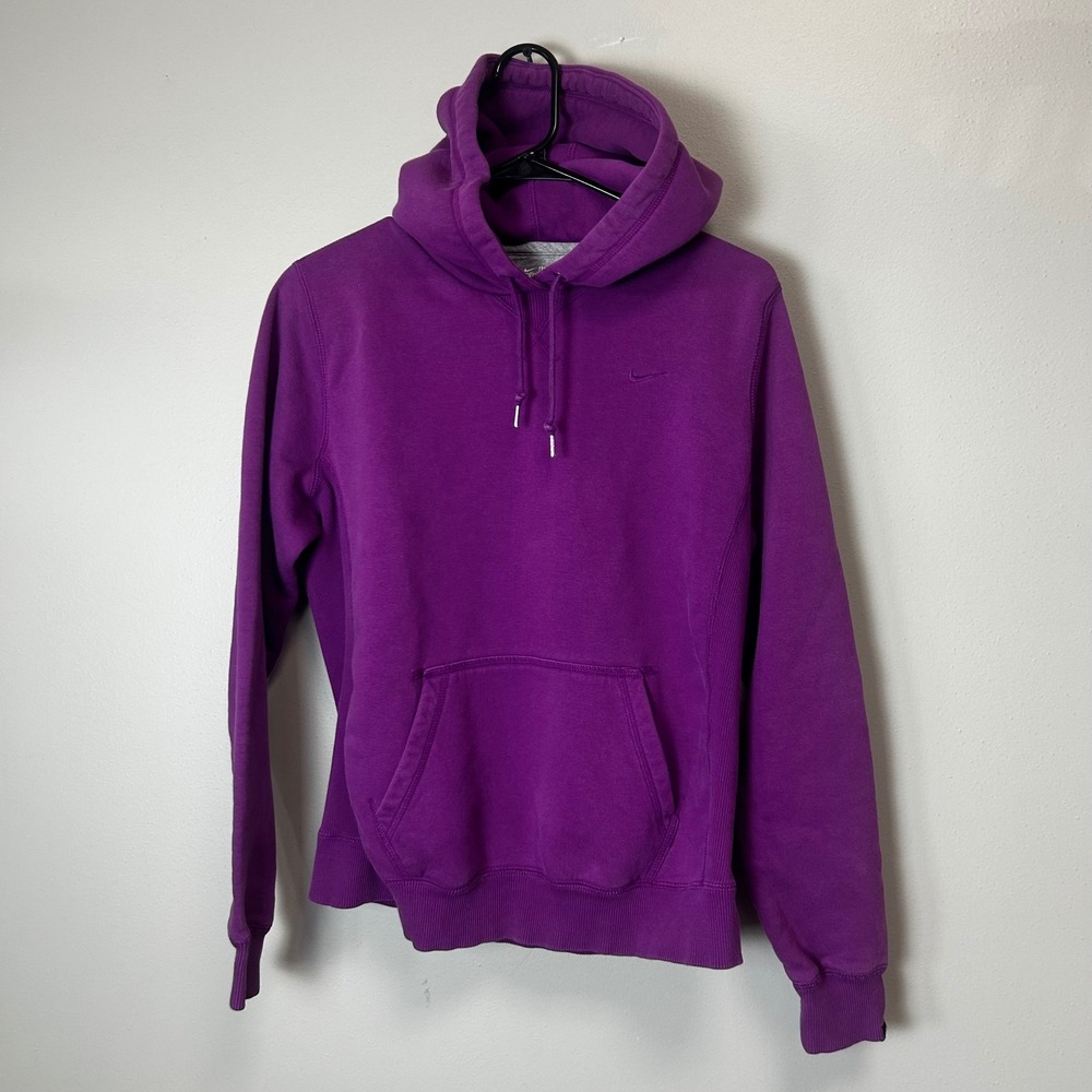 Nike The Athletic Dept Purple Pullover Hoodie Embroidered Swoosh women's Large